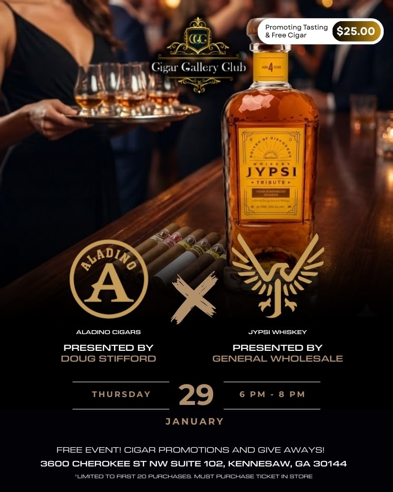 Aladino Cigars x JYPSI Whiskey
