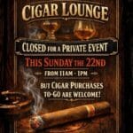 Sunday 22: Closed for Private Event